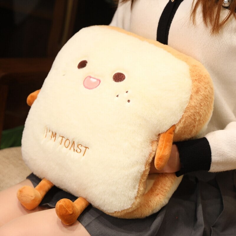 Fluffy Toastie Bread Hand Warmer Plushies - Image 8