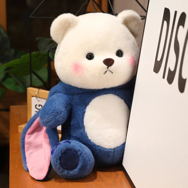Fluffy White Bear Donkey Outfit Plushie - Image 26