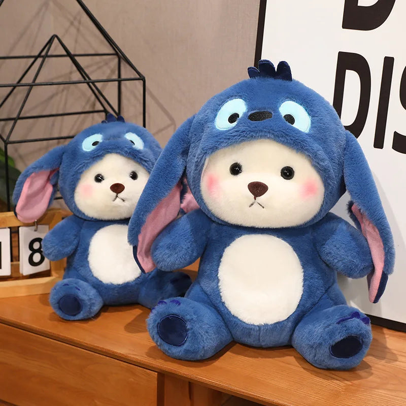Fluffy White Bear Donkey Outfit Plushie - Image 16
