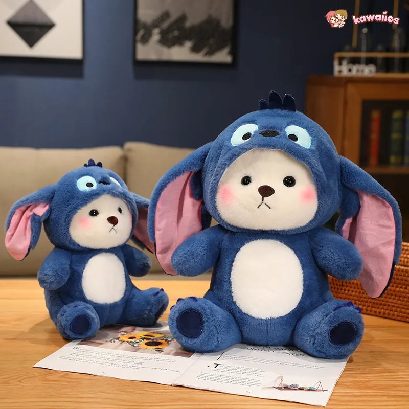 Fluffy White Bear Donkey Outfit Plushie - Image 15