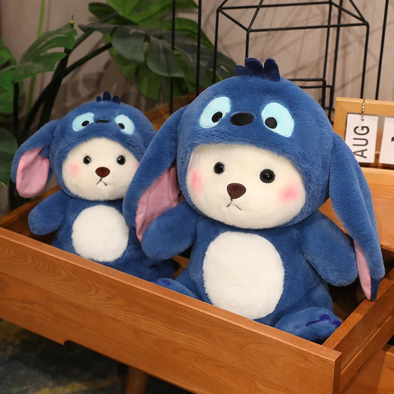 Fluffy White Bear Donkey Outfit Plushie - Image 14