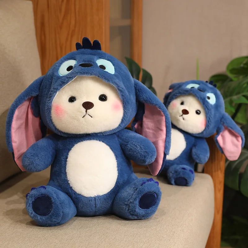 Fluffy White Bear Donkey Outfit Plushie - Image 13