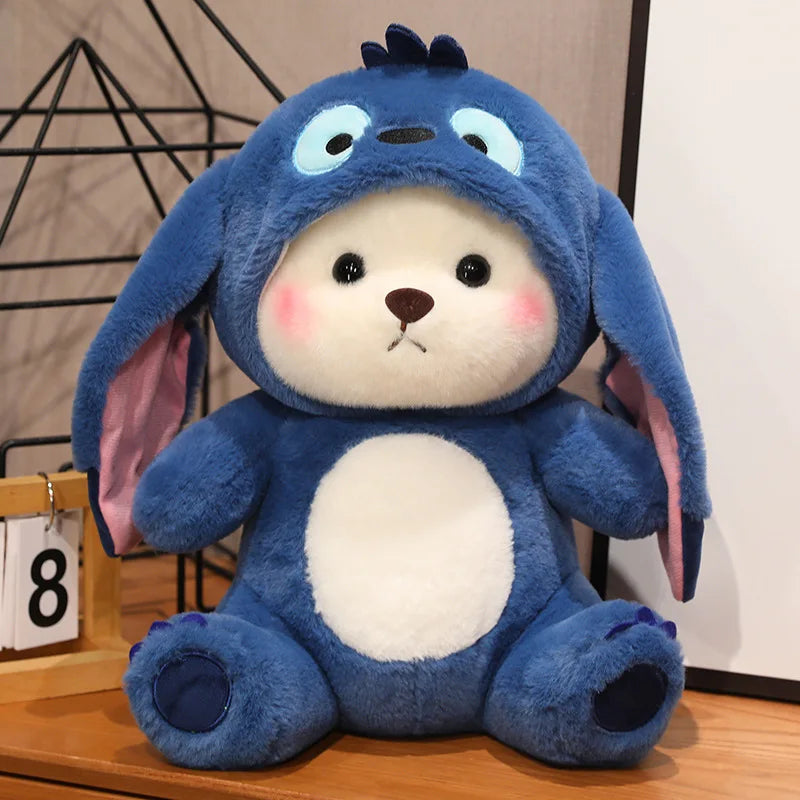 Fluffy White Bear Donkey Outfit Plushie - Image 24