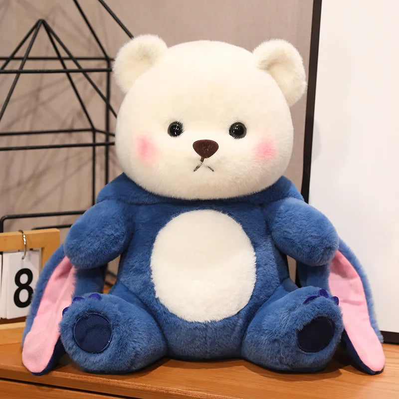 Fluffy White Bear Donkey Outfit Plushie - Image 25