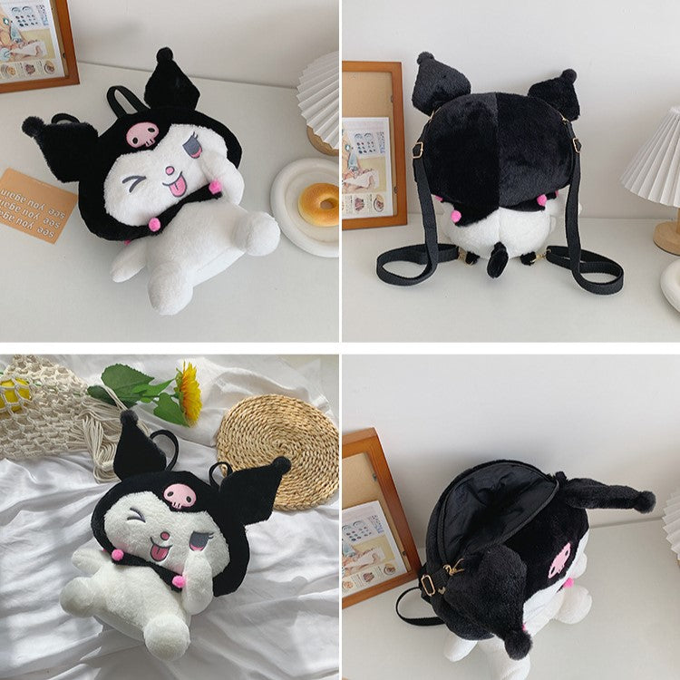 Funky Kuromi Plush Backpack - Image 5