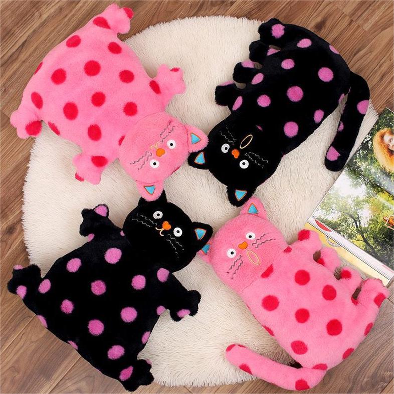 Funky Polka Dot Cat Plush Toy - Image 2