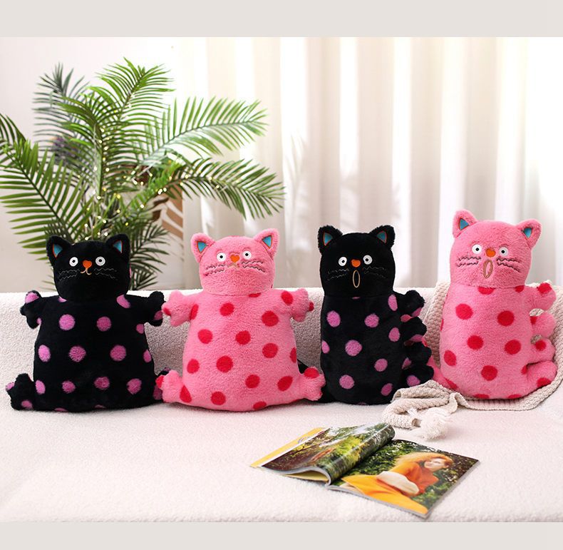 Funky Polka Dot Cat Plush Toy - Image 9
