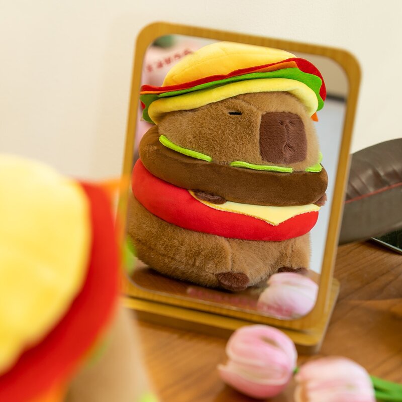 Funny Capybara Hamburger Plush - Image 5