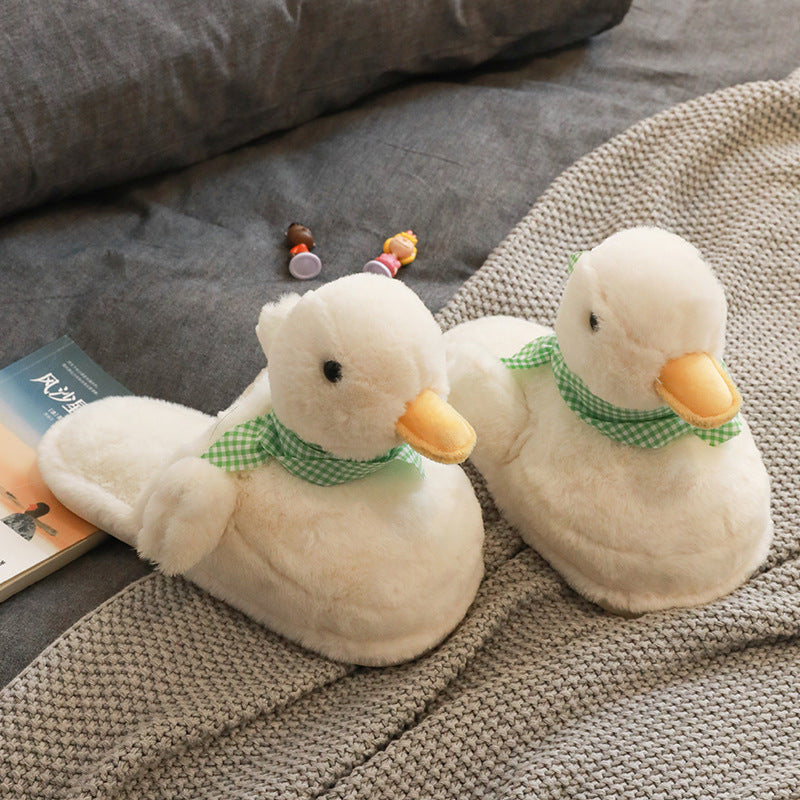 Funny Duck Plush Slippers | Adorable Fluffy Slippers - Image 7