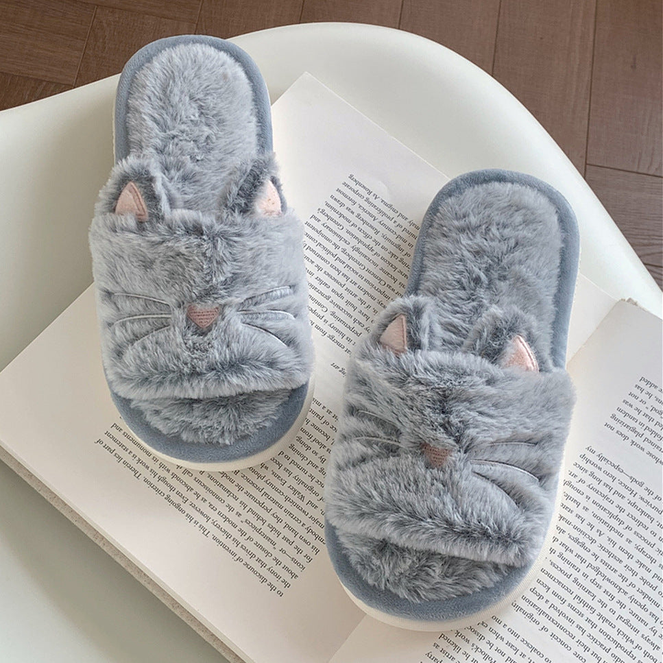 Furry Cat Ear Slippers - Image 5