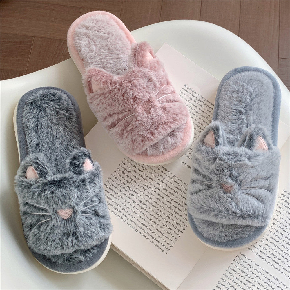 Furry Cat Ear Slippers - Image 8