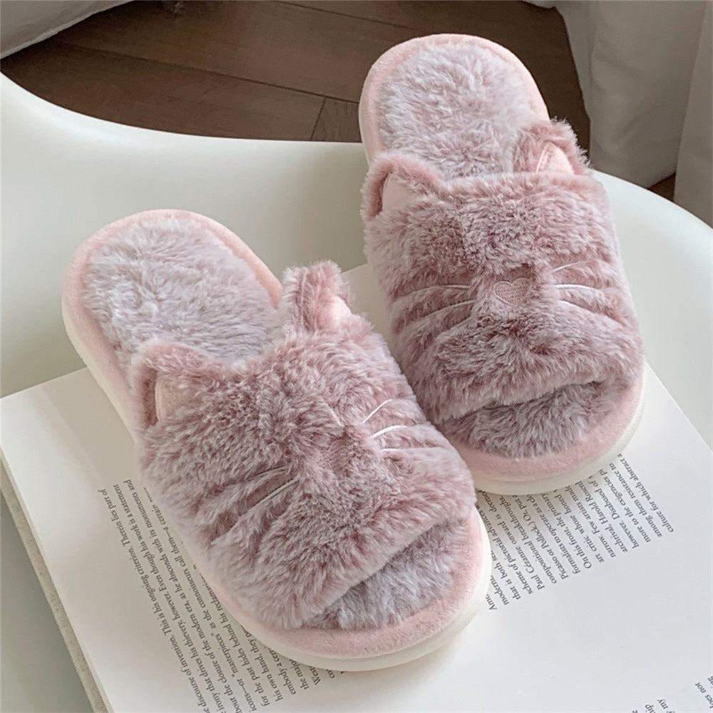 Furry Cat Ear Slippers - Image 7