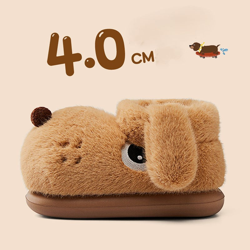 Fuzzy Dog Slippers with Floppy Ears - Image 7