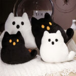 Ghost Cat Plush Pillow