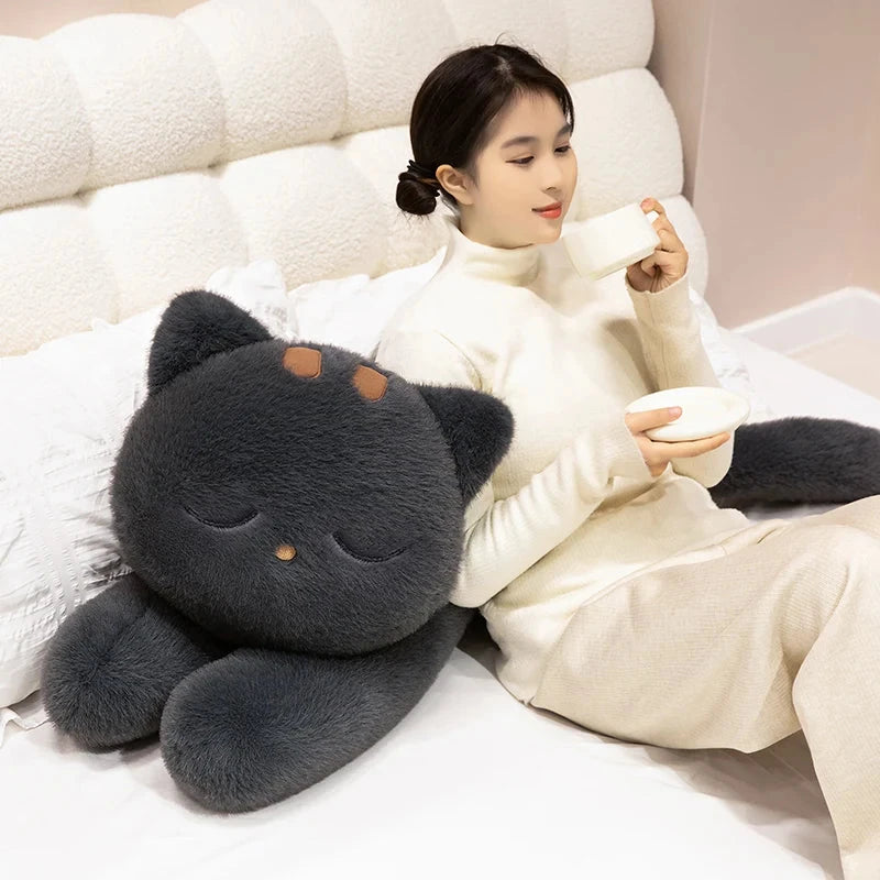 Giant Black Grey Cat Plushies - Image 7
