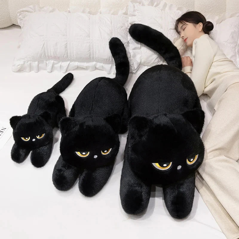 Giant Black Grey Cat Plushies - Image 5