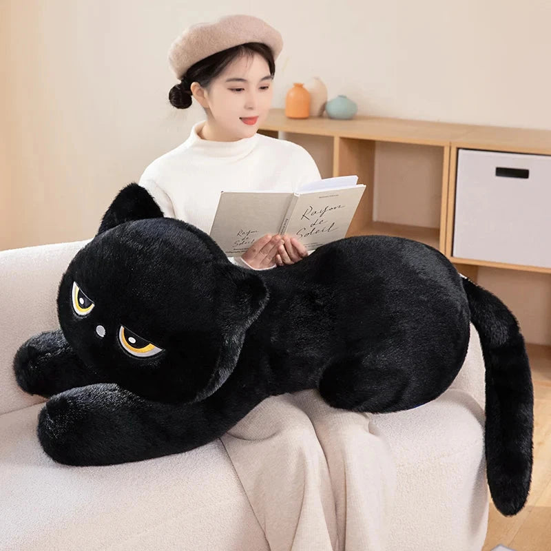 Giant Black Grey Cat Plushies - Image 12