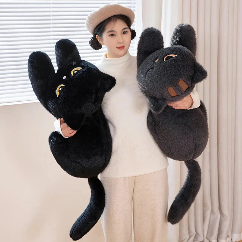 Giant Black Grey Cat Plushies - Image 11