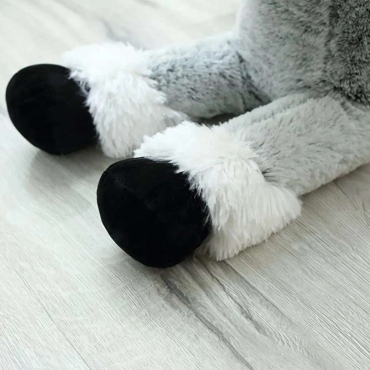 Giant Fluffy Brown Gray Horse Plushie - Image 10