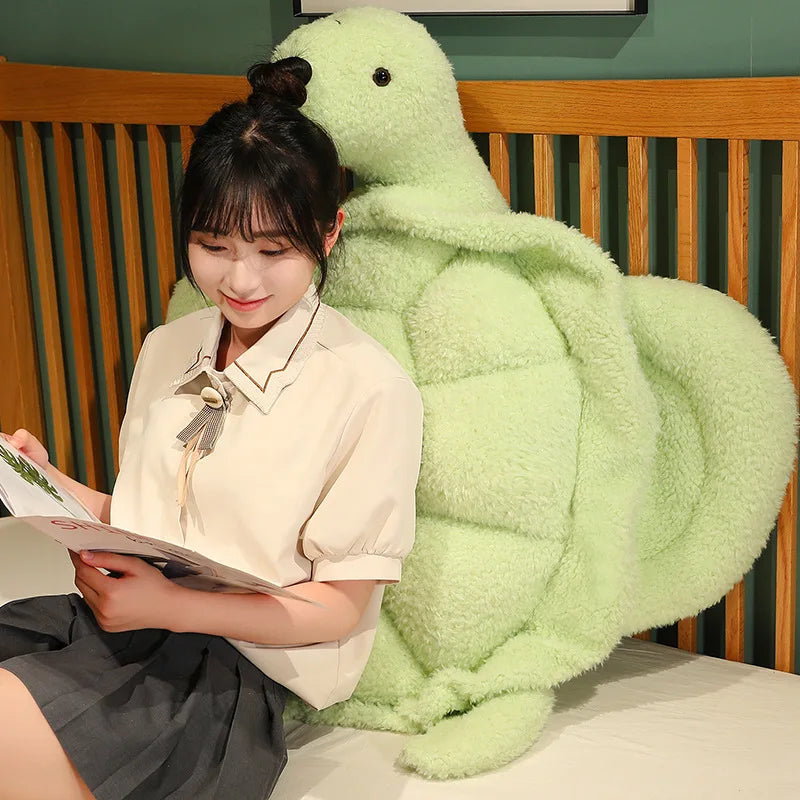Giant Fluffy Cheerful Turtle Plushie - Image 9
