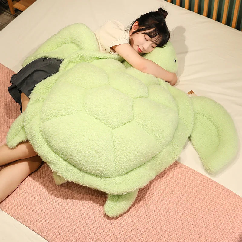 Giant Fluffy Cheerful Turtle Plushie - Image 7