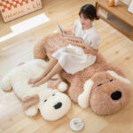 Giant Fluffy Pancake Dog Plushie