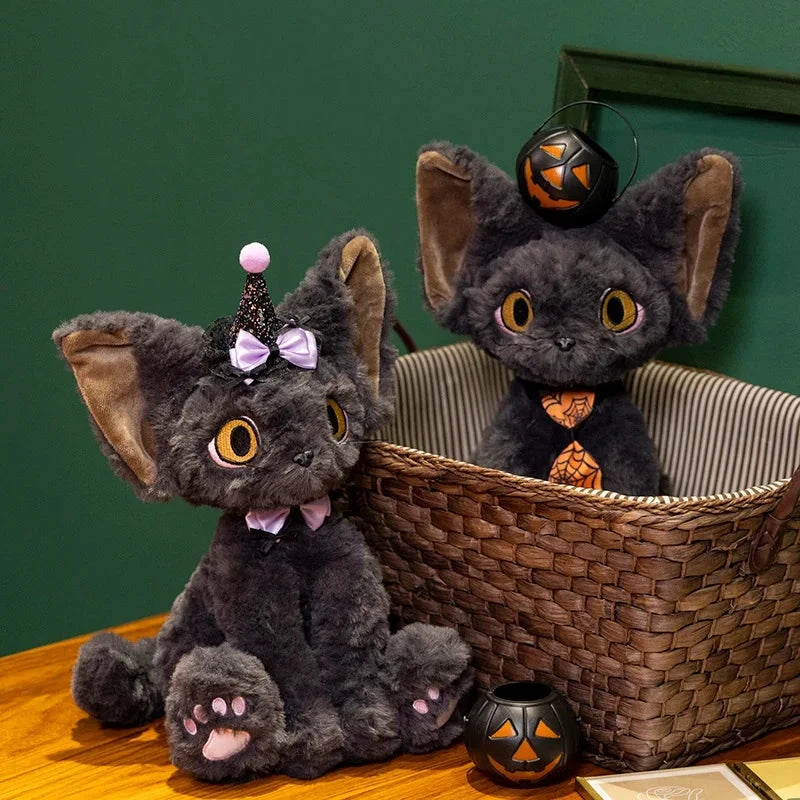 Halloween Black Witch Cat Plushies - Image 3