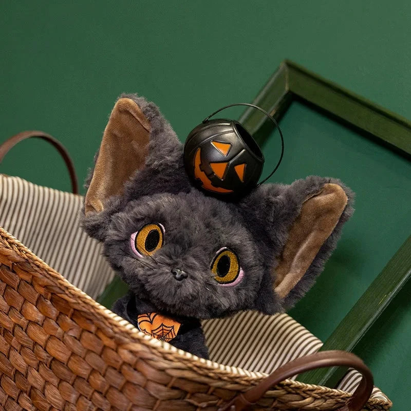 Halloween Black Witch Cat Plushies - Image 9