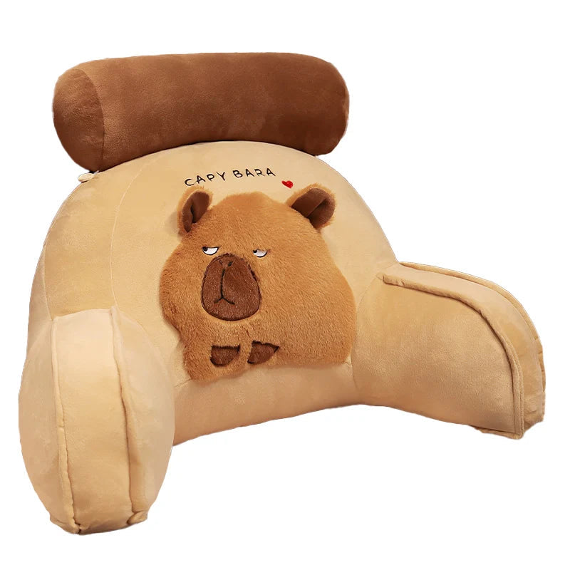Huge Capybara Cushion Plush Backrest Seat - Image 13
