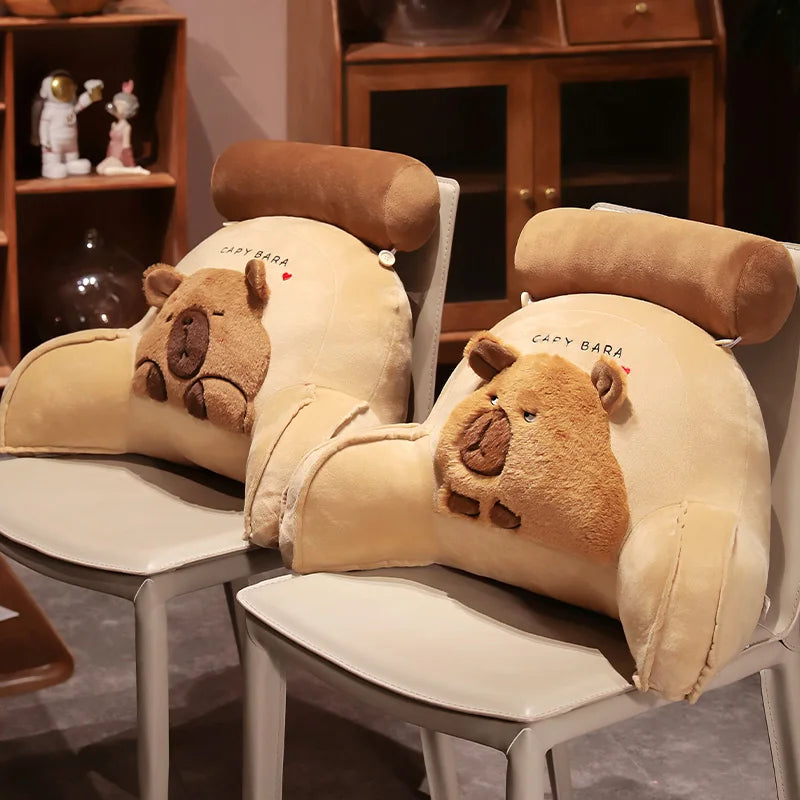 Huge Capybara Cushion Plush Backrest Seat - Image 2