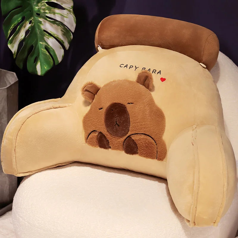 Huge Capybara Cushion Plush Backrest Seat - Image 12