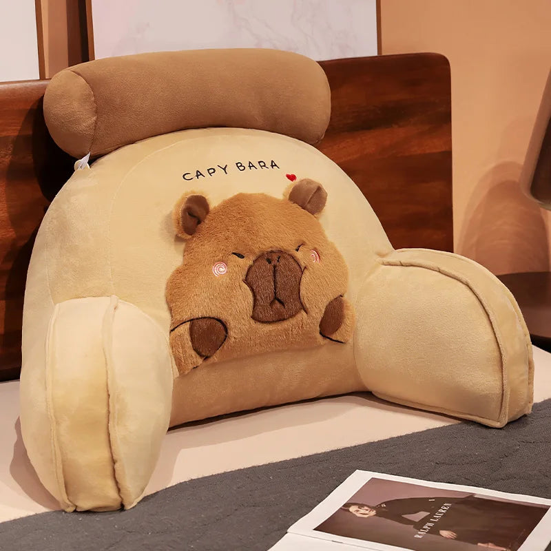 Huge Capybara Cushion Plush Backrest Seat - Image 6