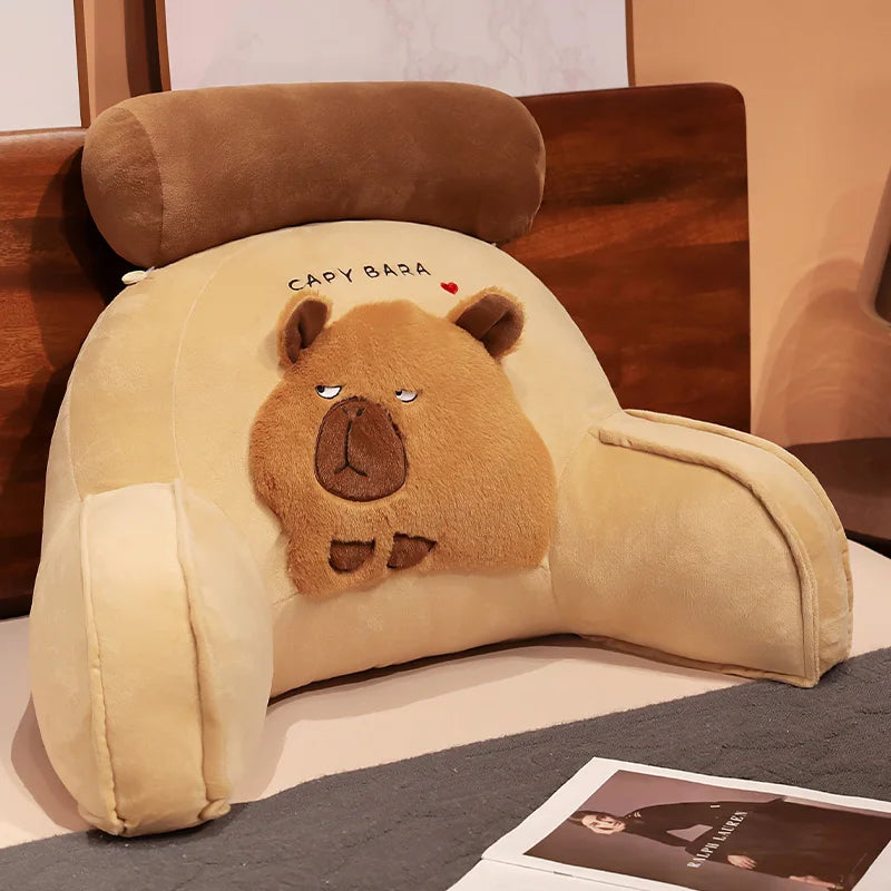 Huge Capybara Cushion Plush Backrest Seat - Image 7