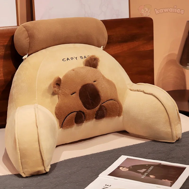 Huge Capybara Cushion Plush Backrest Seat - Image 14