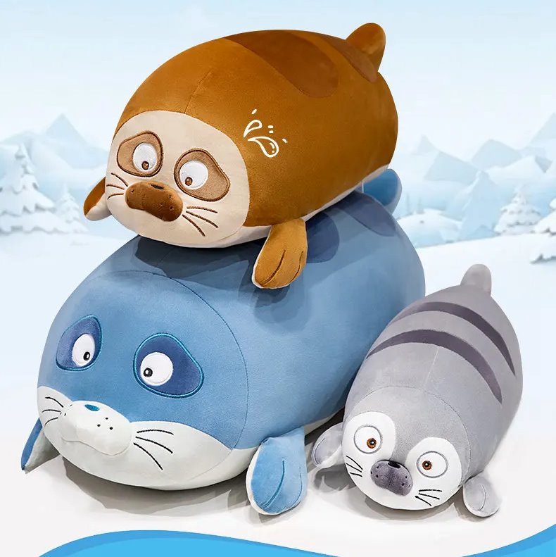 Huge Sleeping Buddies Seal Plushies - Image 7