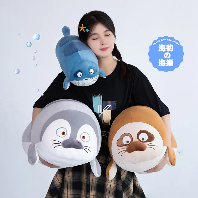 Huge Sleeping Buddies Seal Plushies - Image 5