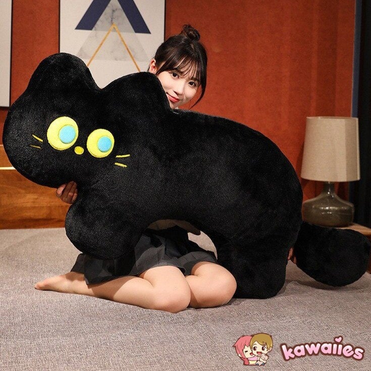 JoJo the Black Cat Plush Pillow - Image 5