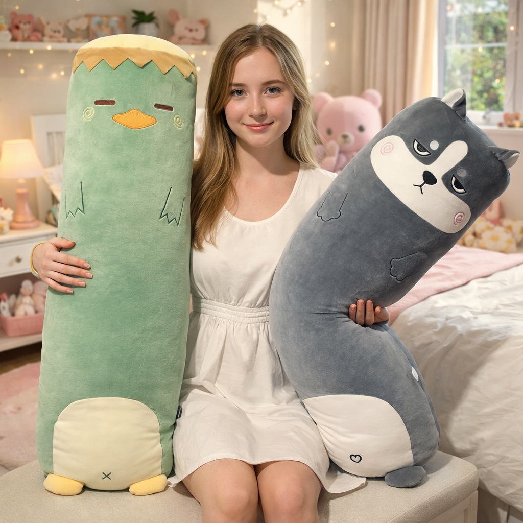 Kawaii Animal Body Pillow Collection - Image 2