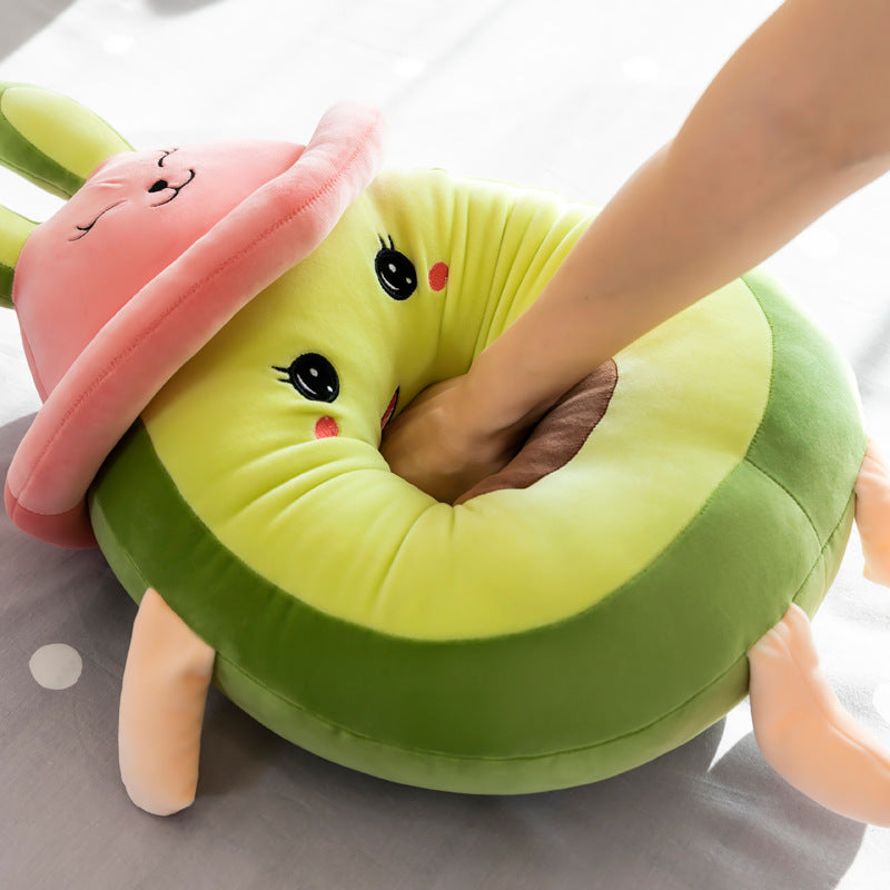 Kawaii Avocado Bunny Plush Toy - Image 3