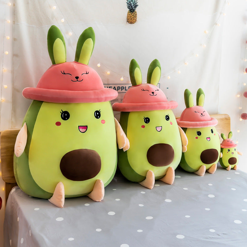 Kawaii Avocado Bunny Plush Toy - Image 4