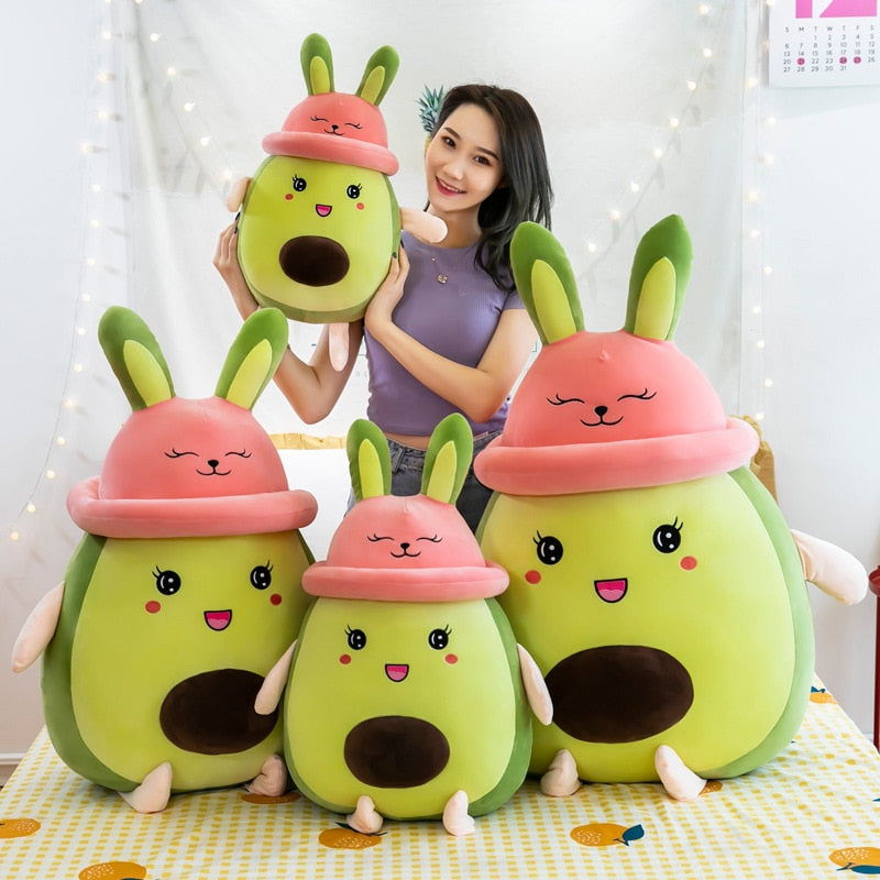 Kawaii Avocado Bunny Plush Toy - Image 2
