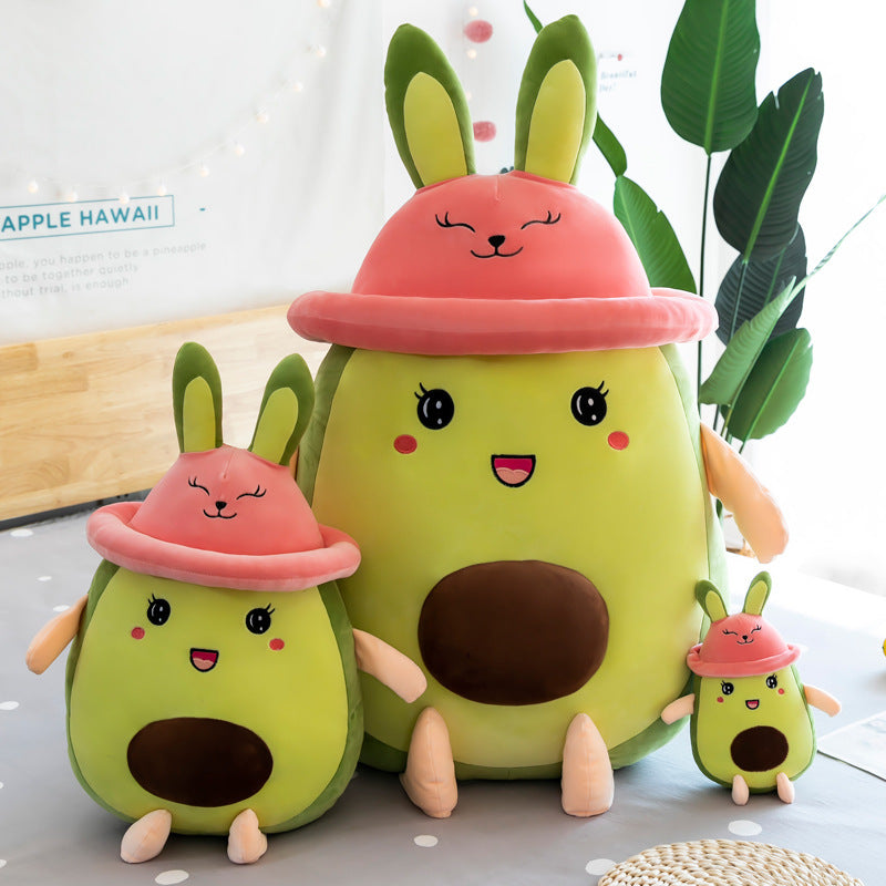 Kawaii Avocado Bunny Plush Toy - Image 5
