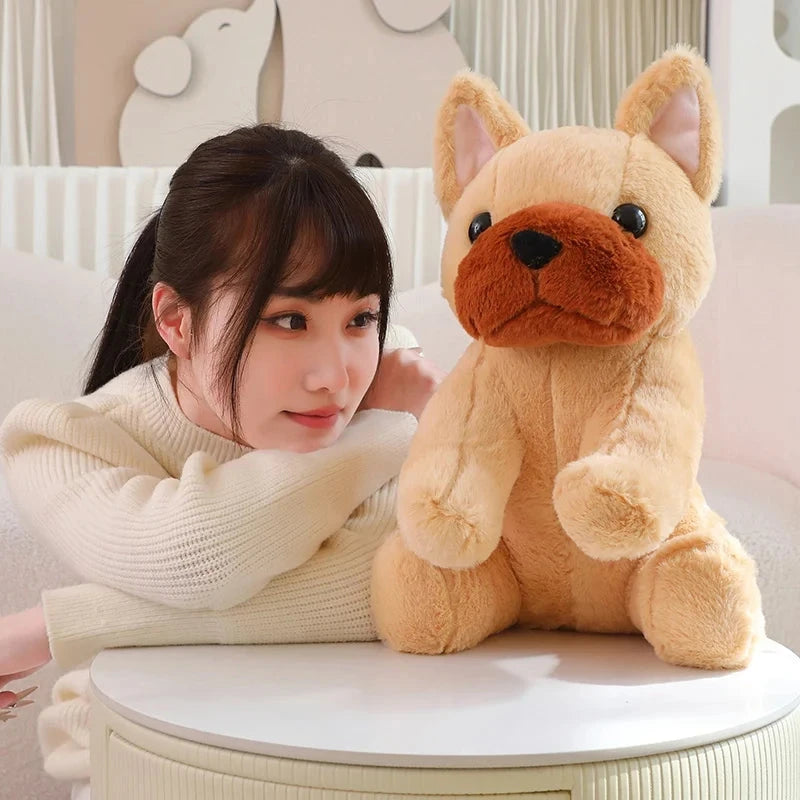 Kawaii Biege White French Bulldog Plushies - Image 3