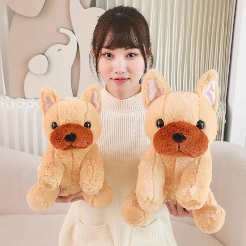 Kawaii Biege White French Bulldog Plushies - Image 5