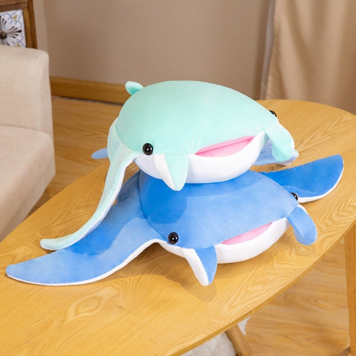 Kawaii Blue Mobula Devil Sting Ray Plushies - Image 8