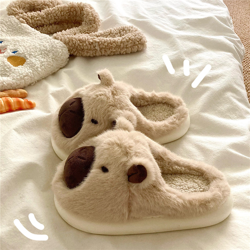 Kawaii Capybara Plush Slippers - Image 4