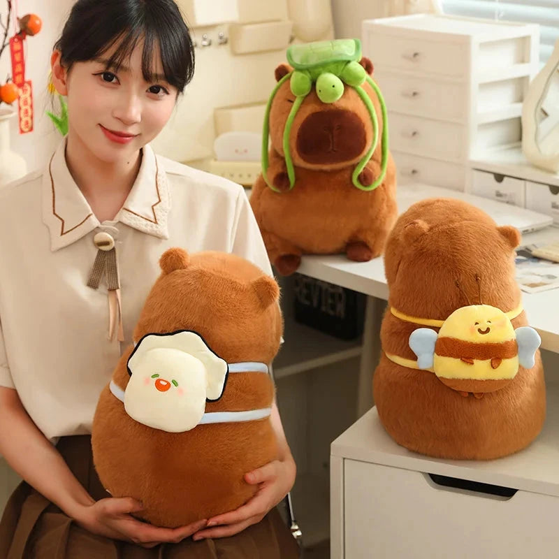 Kawaii Capybara with Backpack Plush Collection - Image 8