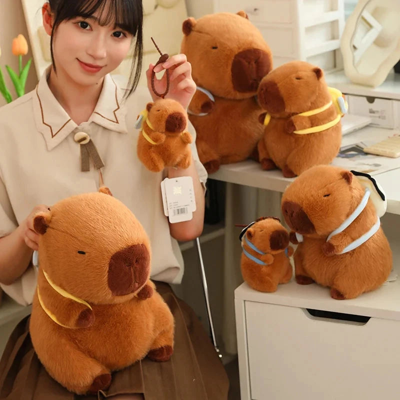 Kawaii Capybara with Backpack Plush Collection - Image 4
