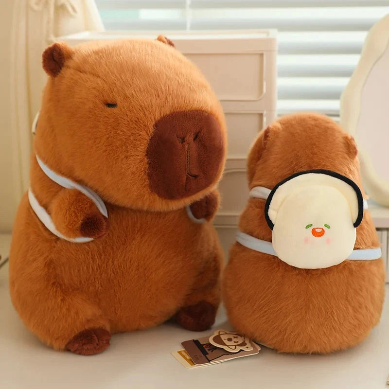 Kawaii Capybara with Backpack Plush Collection - Image 5