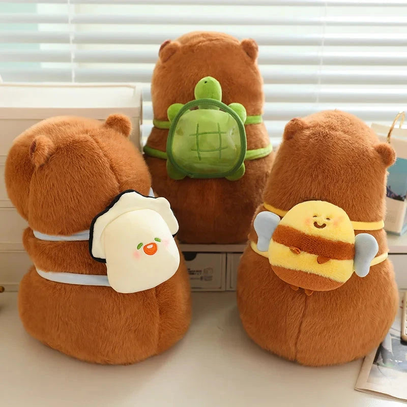 Kawaii Capybara with Backpack Plush Collection - Image 2
